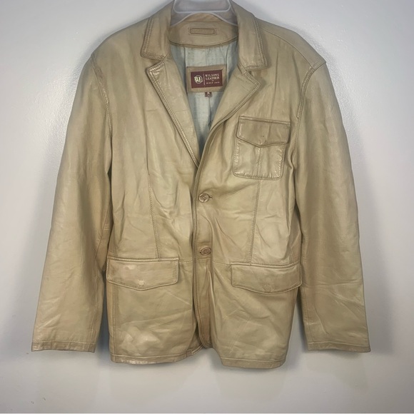 Wilsons Leather Other - VTG Wilson’s Distressed Leather Jacket Tan Buttery Soft